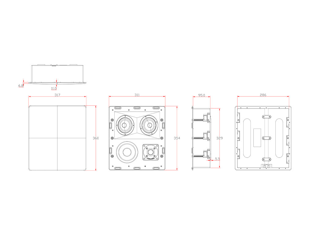 IW150T Tripole Surround Loudspeaker - image 4