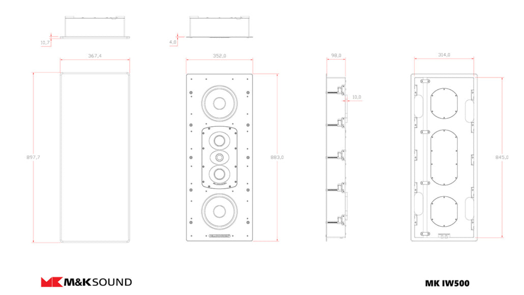 IW500 THX Dominus In-Wall Loudspeaker (L/C/R) - image 4