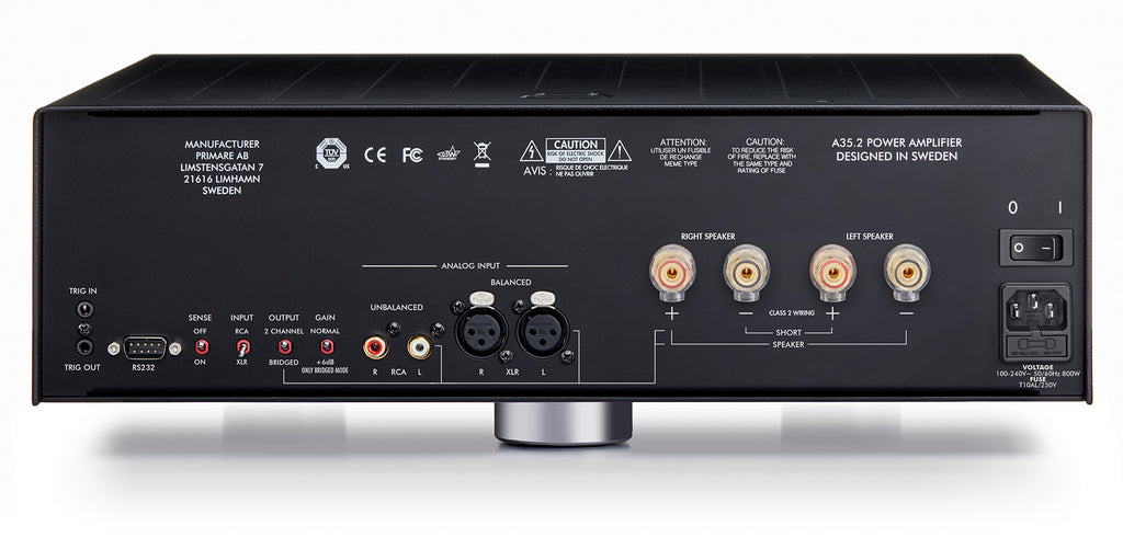 Primare A35. 2 Channel Power Amplifier (Black / Titanium) - image 3