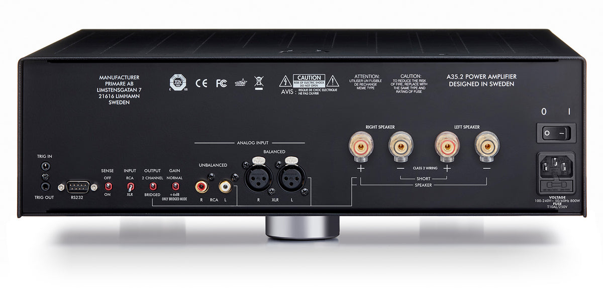 Primare A35. 2 Channel Power Amplifier (Black / Titanium) - image 3