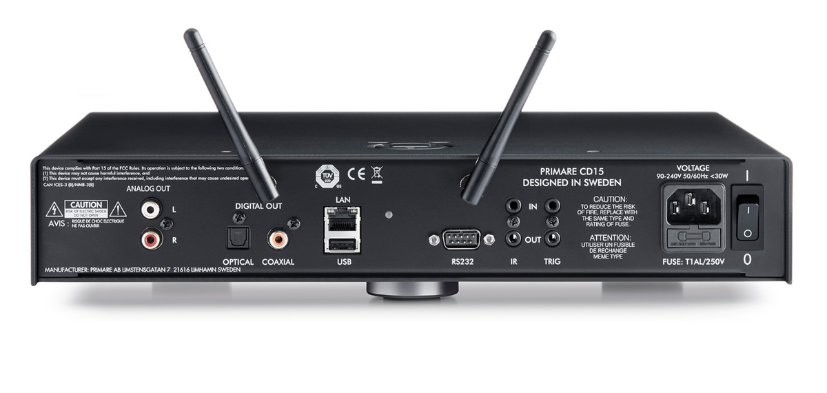 Primare CD15 Prisma CD and Network Player (Black / Titanium) - image 3