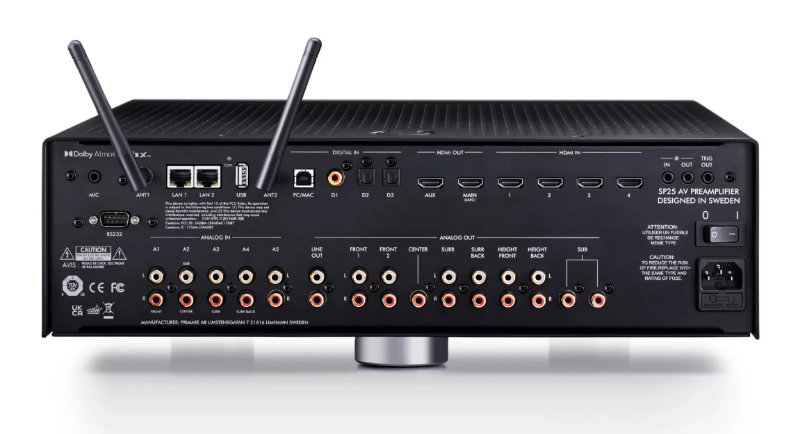 Primare SP25 Home Cinema Pre Amp / Processor (Black / Titanium) - image 3