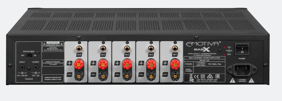 Emotiva BasX A5 Power Amplifier (5 Channel) - image 2
