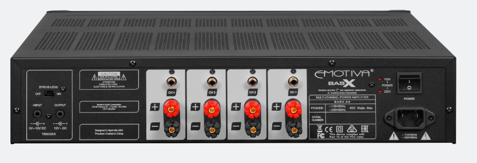 Emotiva BasX A4 Power Amplifier (4 Channel) - image 2