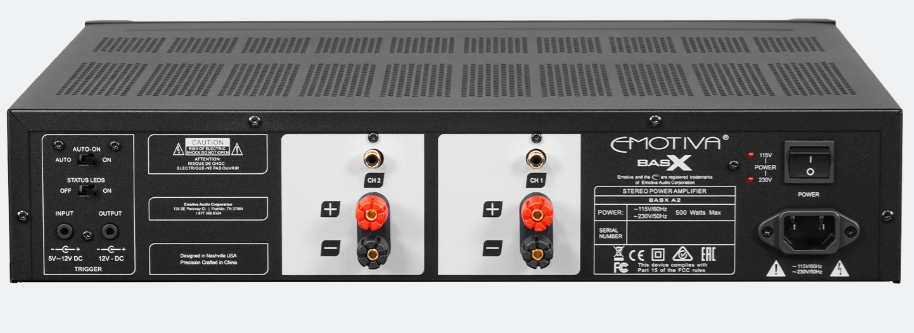 Emotiva BasX A2 Power Amplifier (2 Channel) - image 2