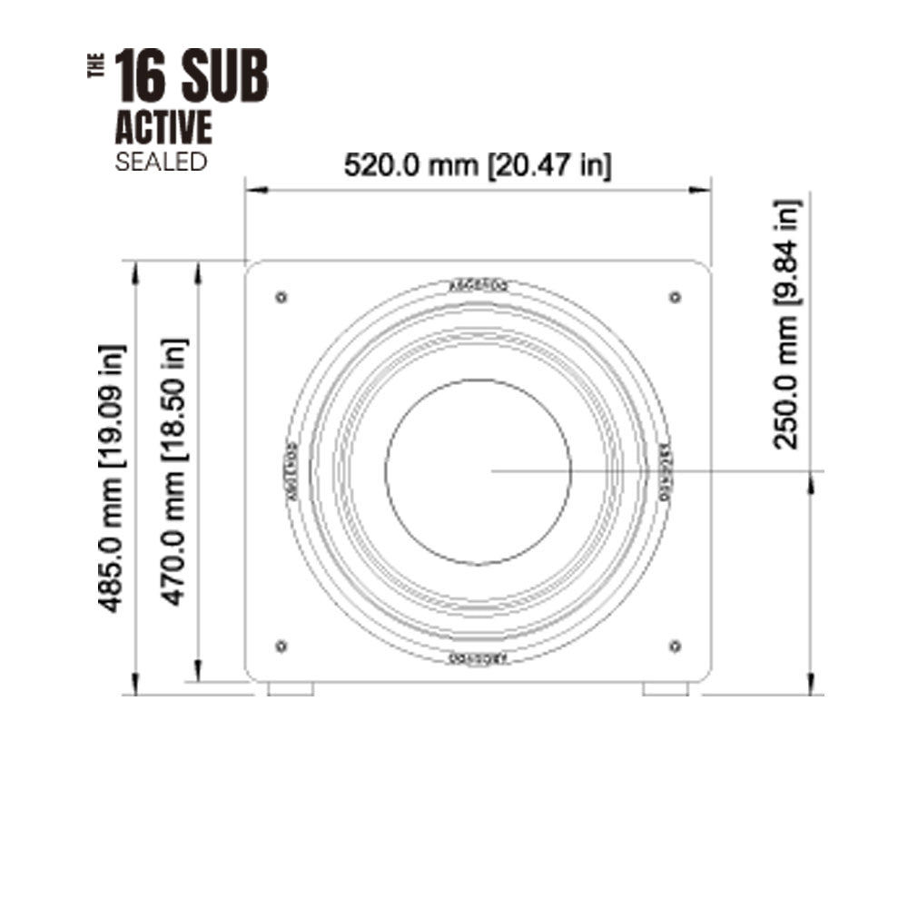 The 16 16" Active Sealed Subwoofer. Active Sealed 16" - image 2
